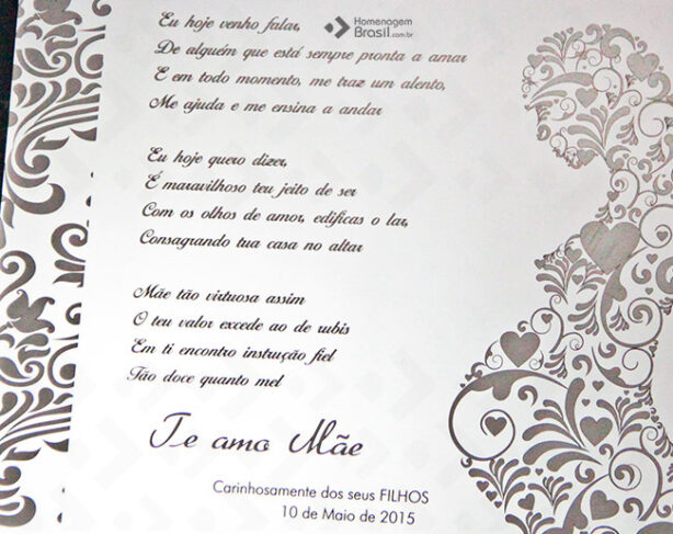 Placa de Homenagem - Homenagem Brasil