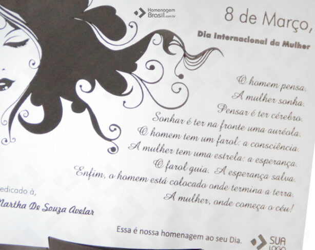 Placa de Homenagem - Homenagem Brasil